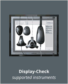 Display-Check supported instruments