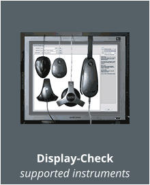 Display-Check supported instruments
