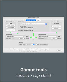 Gamut tools convert / clip check