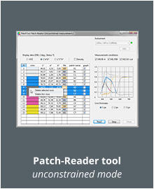 Patch-Reader tool unconstrained mode