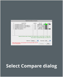 Select Compare dialog